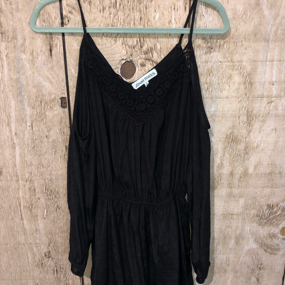 Black Lace Romper